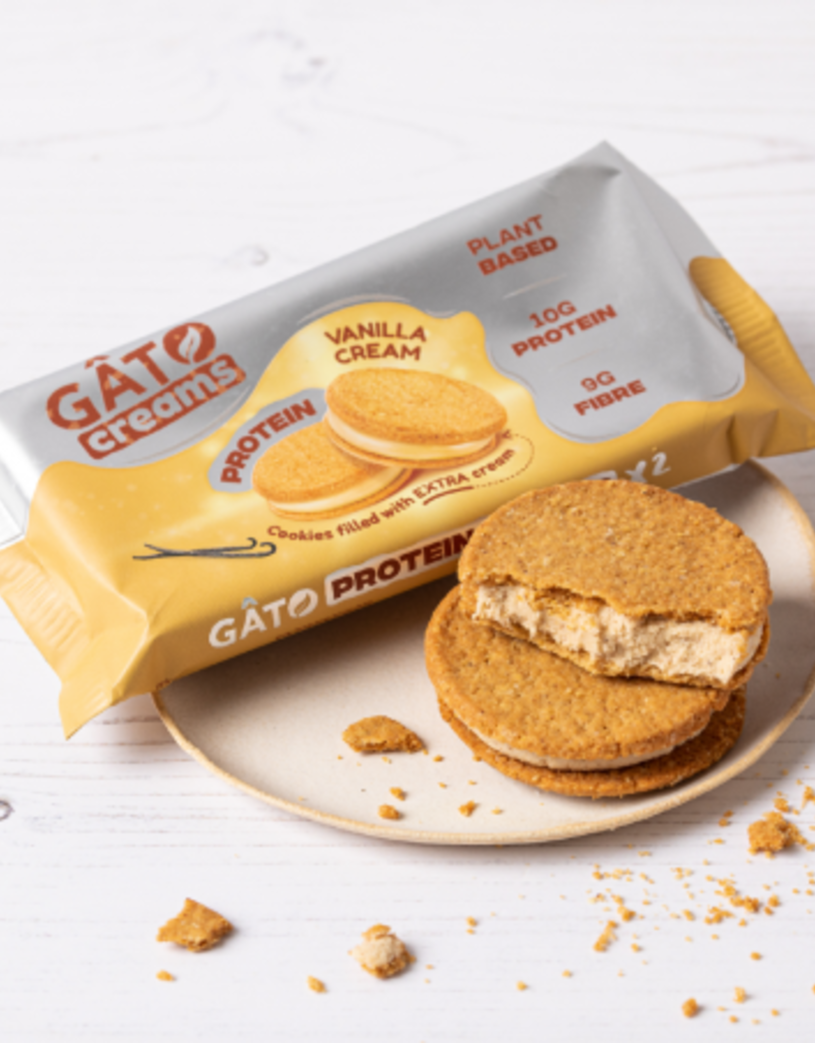 Gâto Biscuits protéinés fourrés à la Crème de Vanille - Gâto 50g