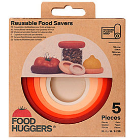 Foodhuggers Reusable Food Savers - Terra Cotta 5 pieces