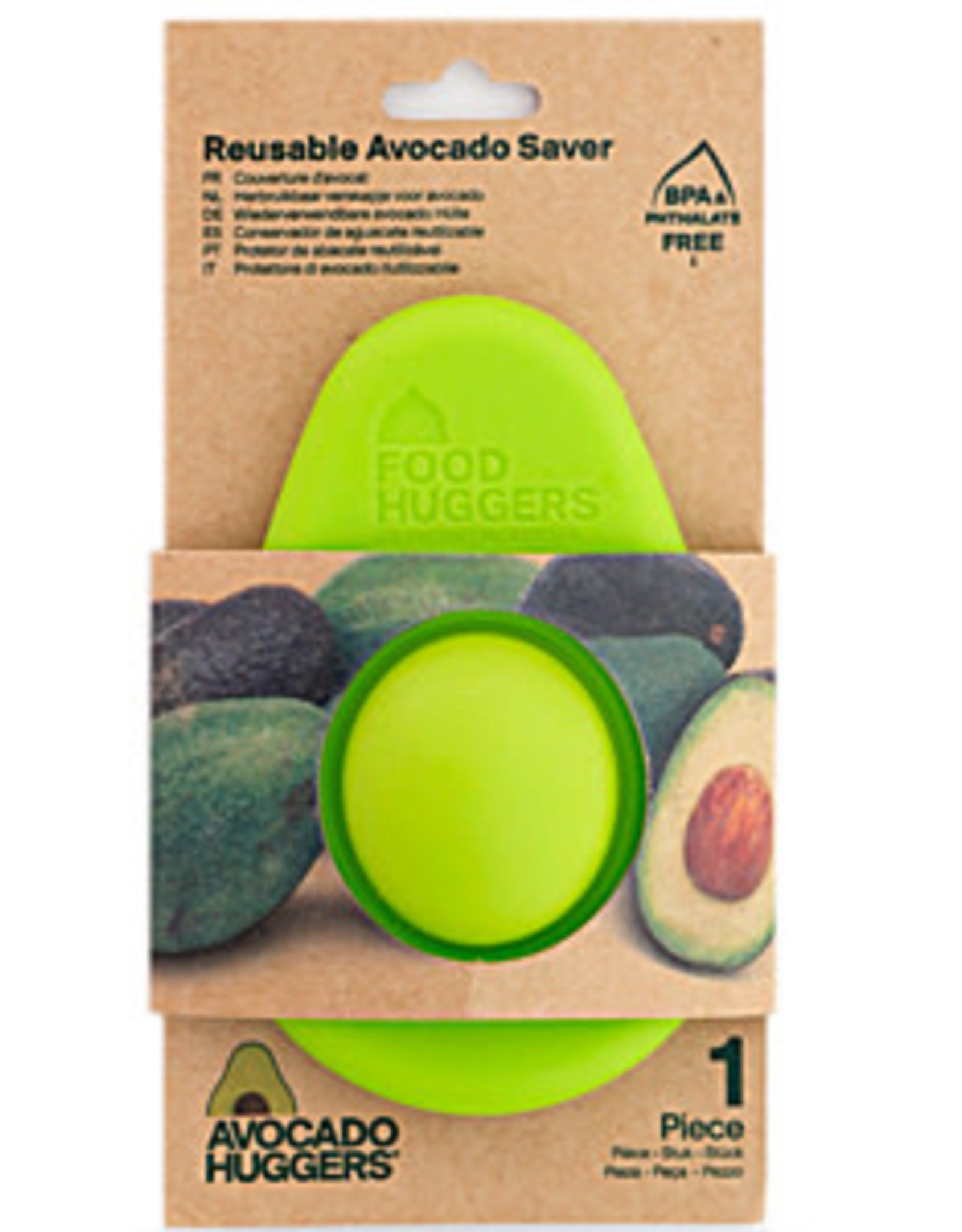 Foodhuggers Reusable Food Savers - Single Avocado  Hugger