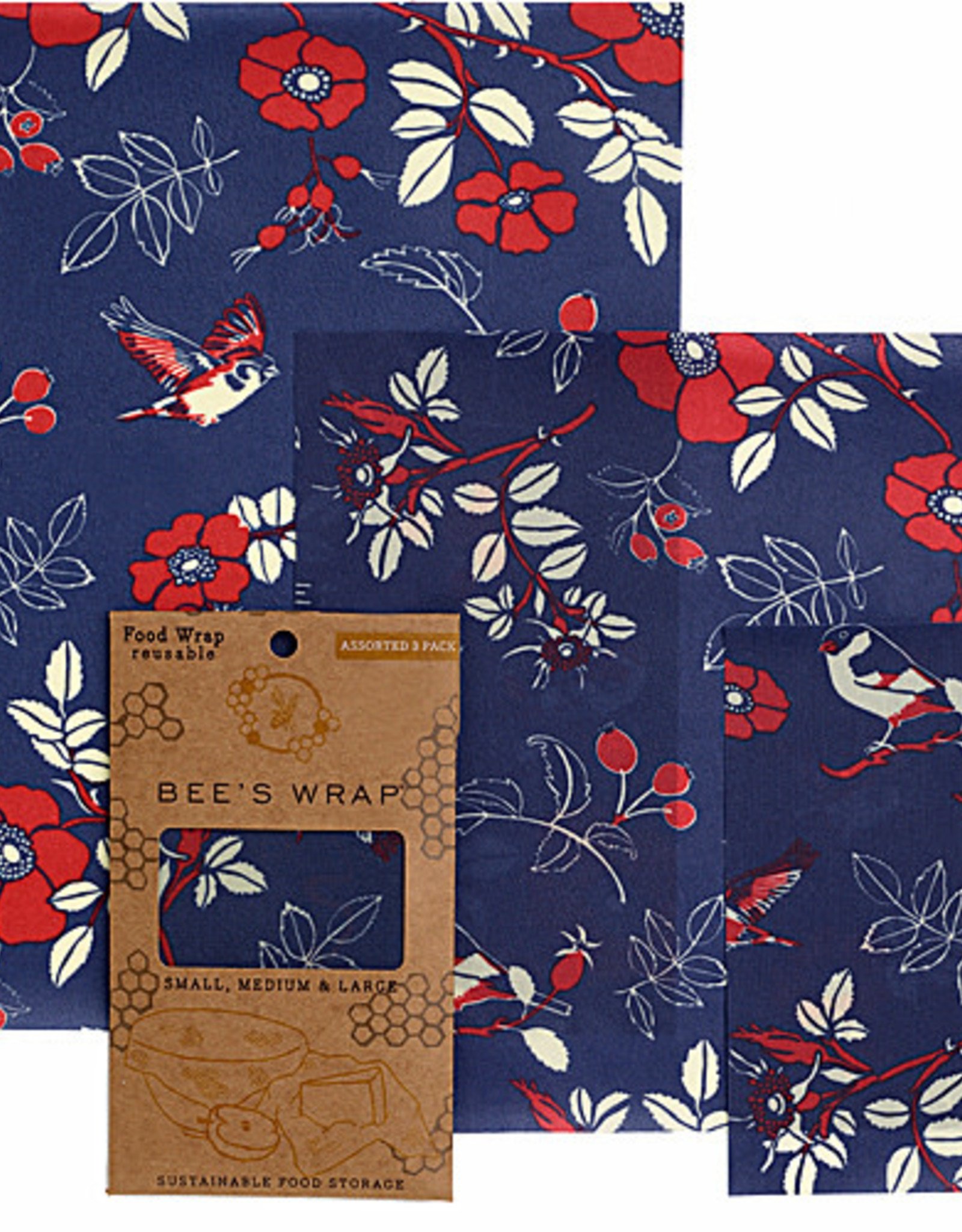 Bee's Wrap Bee's Wrap - 3-pack Assorted "Botanical"