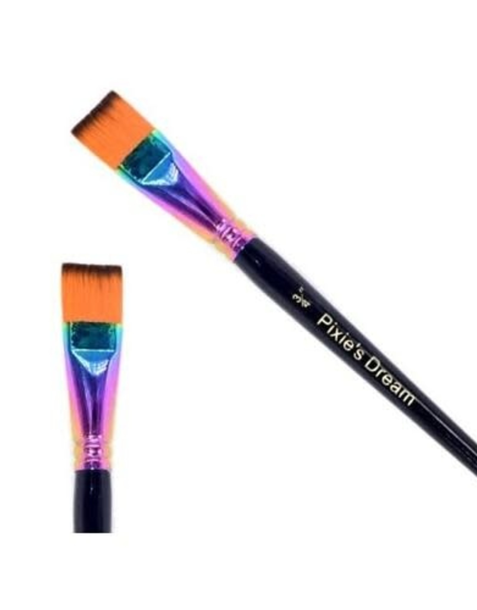 splash Pixie's Dream Flat Rainbow Face Paint Brush 3/4 Inch