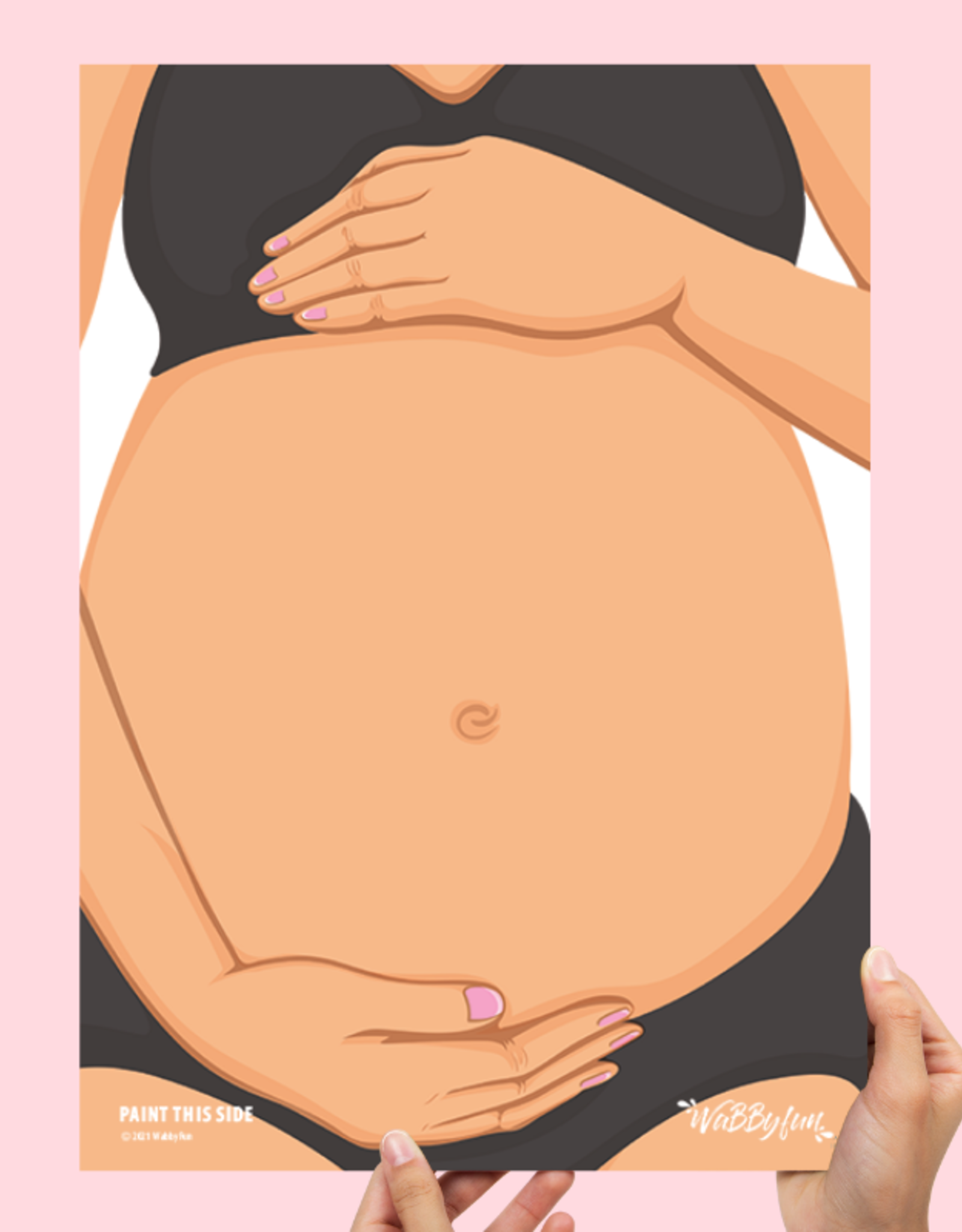 Wabbyfun WABBYFUN oefenbord NIKKI BELLYPAINT – A3 formaat