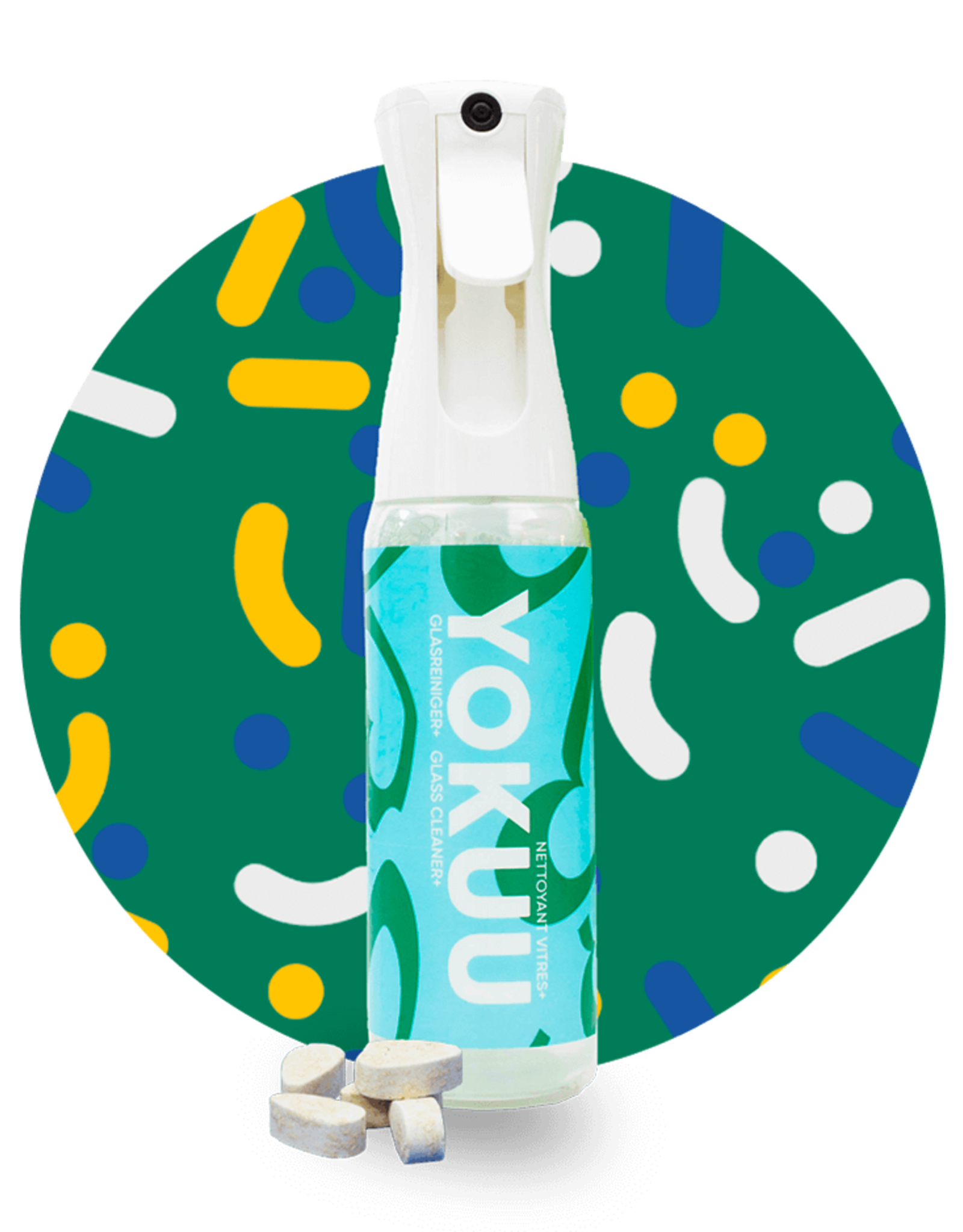 Yokuu Yokuu Glasreiniger - bevat spraybus + 1 parel