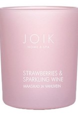 JOIK Vegan Soywax scented candle Strawberry & sparkling wine 145 g