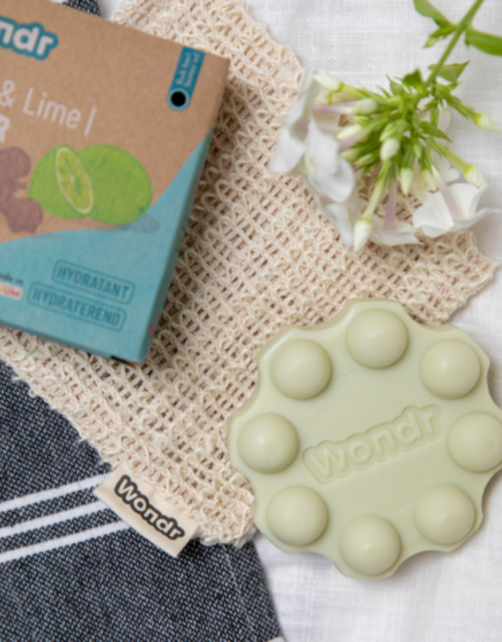 Wondr Ginger & Lime | Shower Bar Ginger & Lime - hydraterend 110g