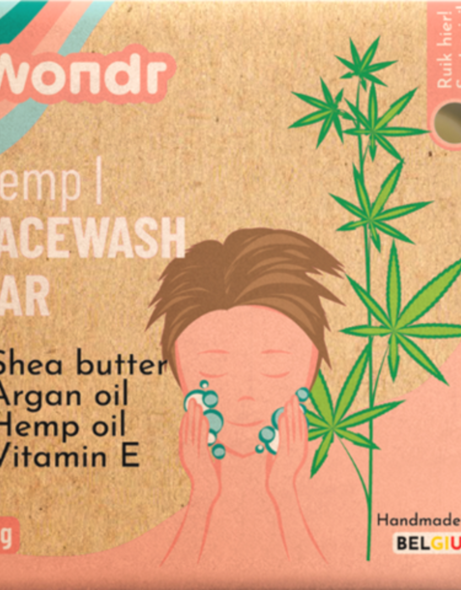 Wondr Hemp your day | Facewash Bar / gezichtsreiniger - 83g