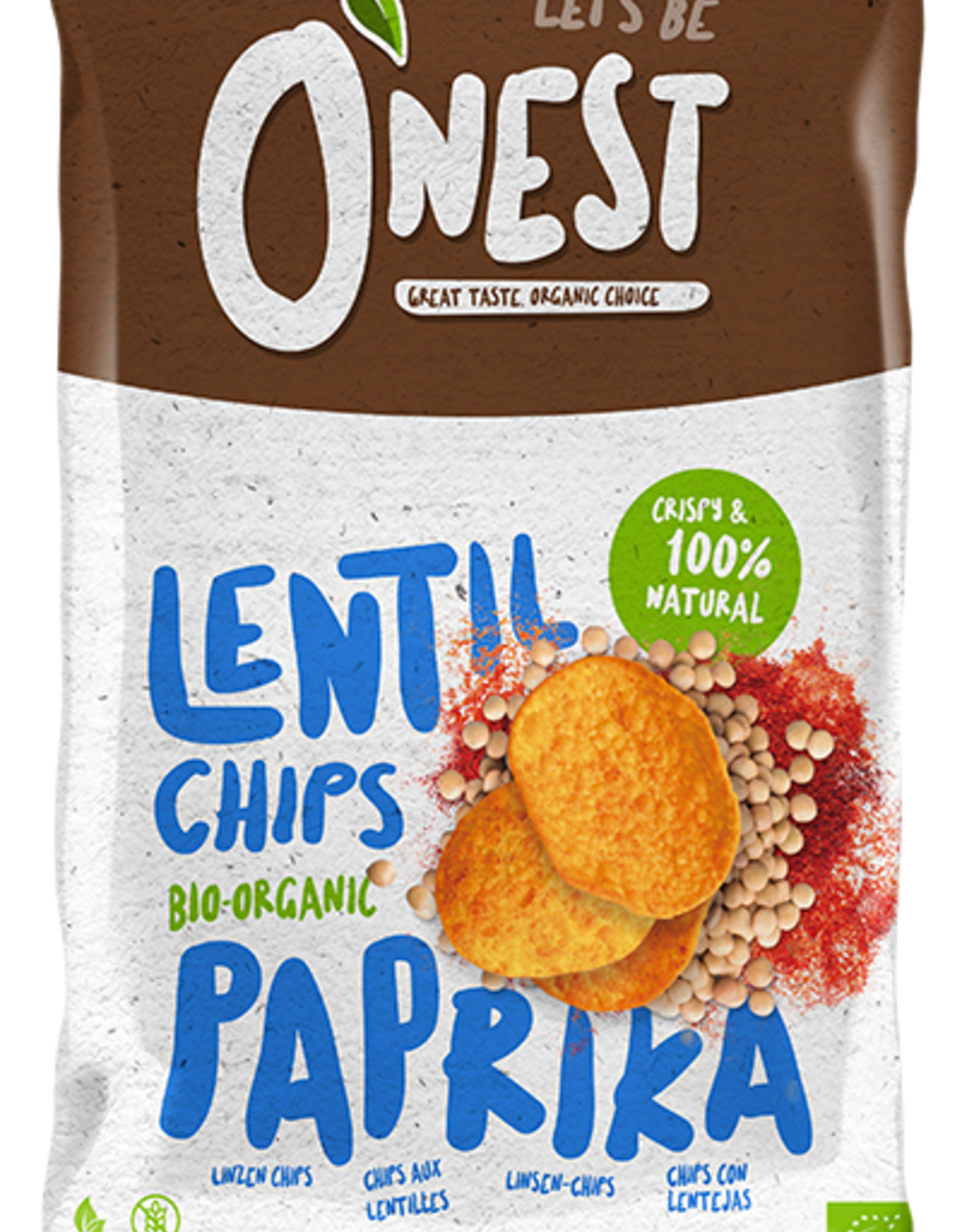 Onest Chickpea Chips Organic Paprika 75g