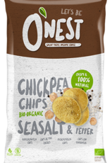 Onest Chickpea Chips Organic Seasalt & Pepper 75g