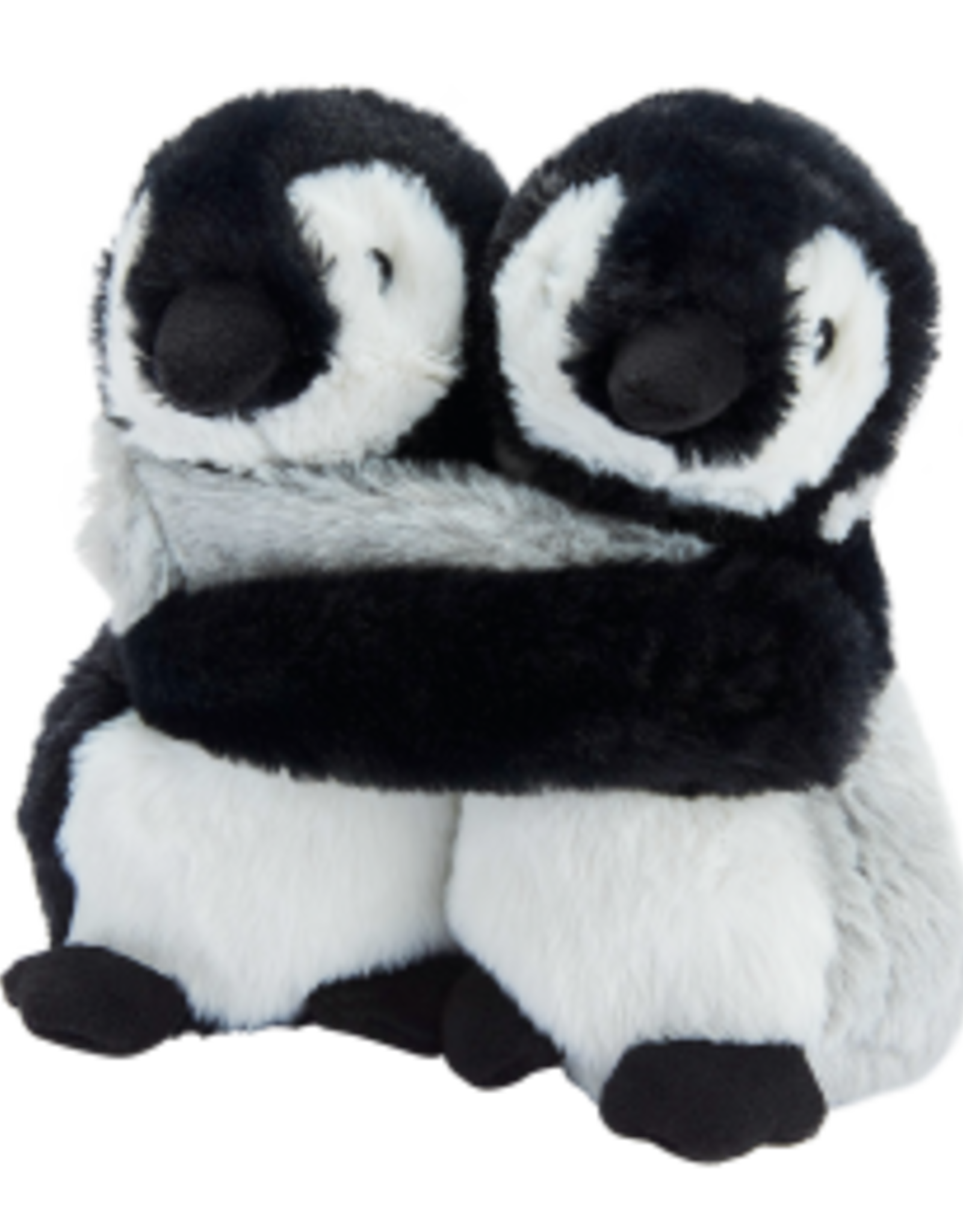 Humoristisch onbekend draai Warmies Knuffelvriend pinguïn - Roos met witte Stippen