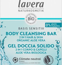 Lavera Basis Sensitiv body cleansing bar 2in1 50g