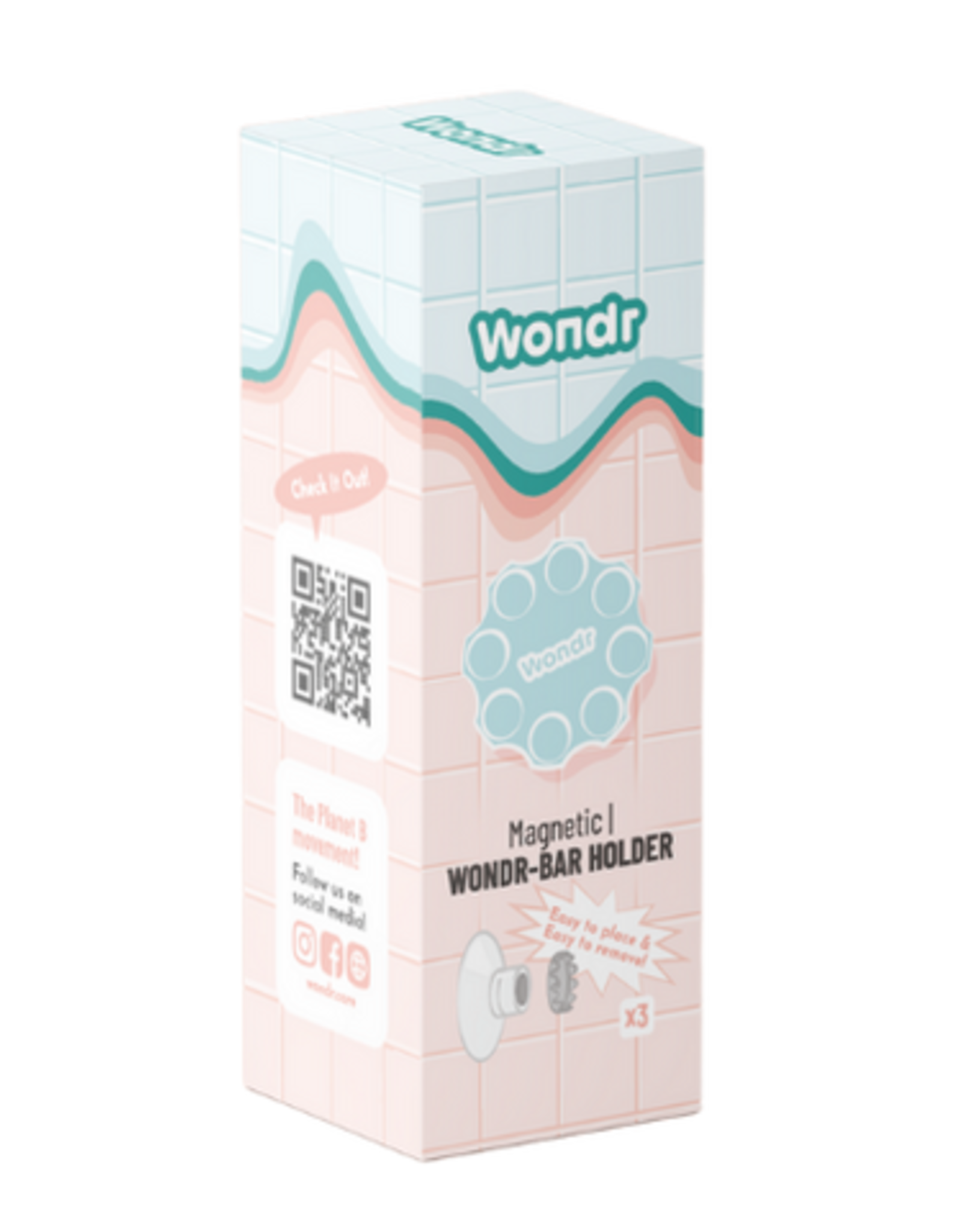 Wondr 3 x Magnetische WONDR bar houder