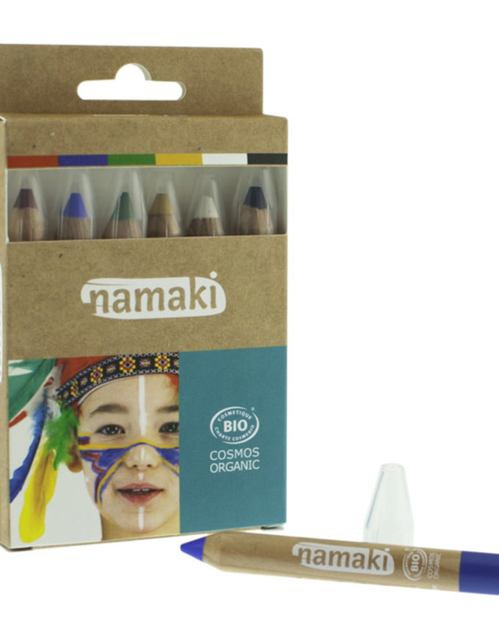 Namaki Schmink - Rainbow - 6 kleuren - potloden
