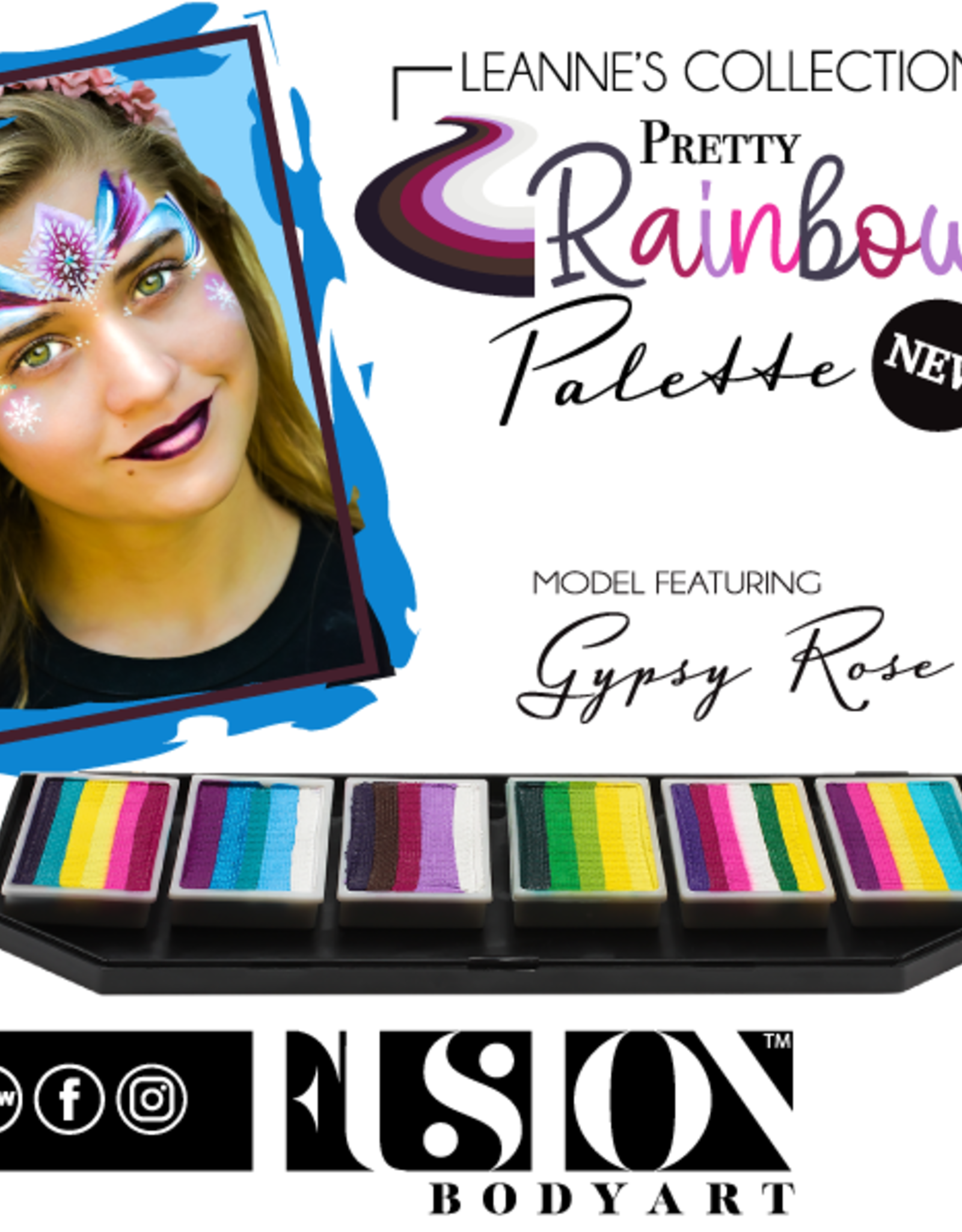 Fusion Fusion Pretty Rainbow Palette 60g