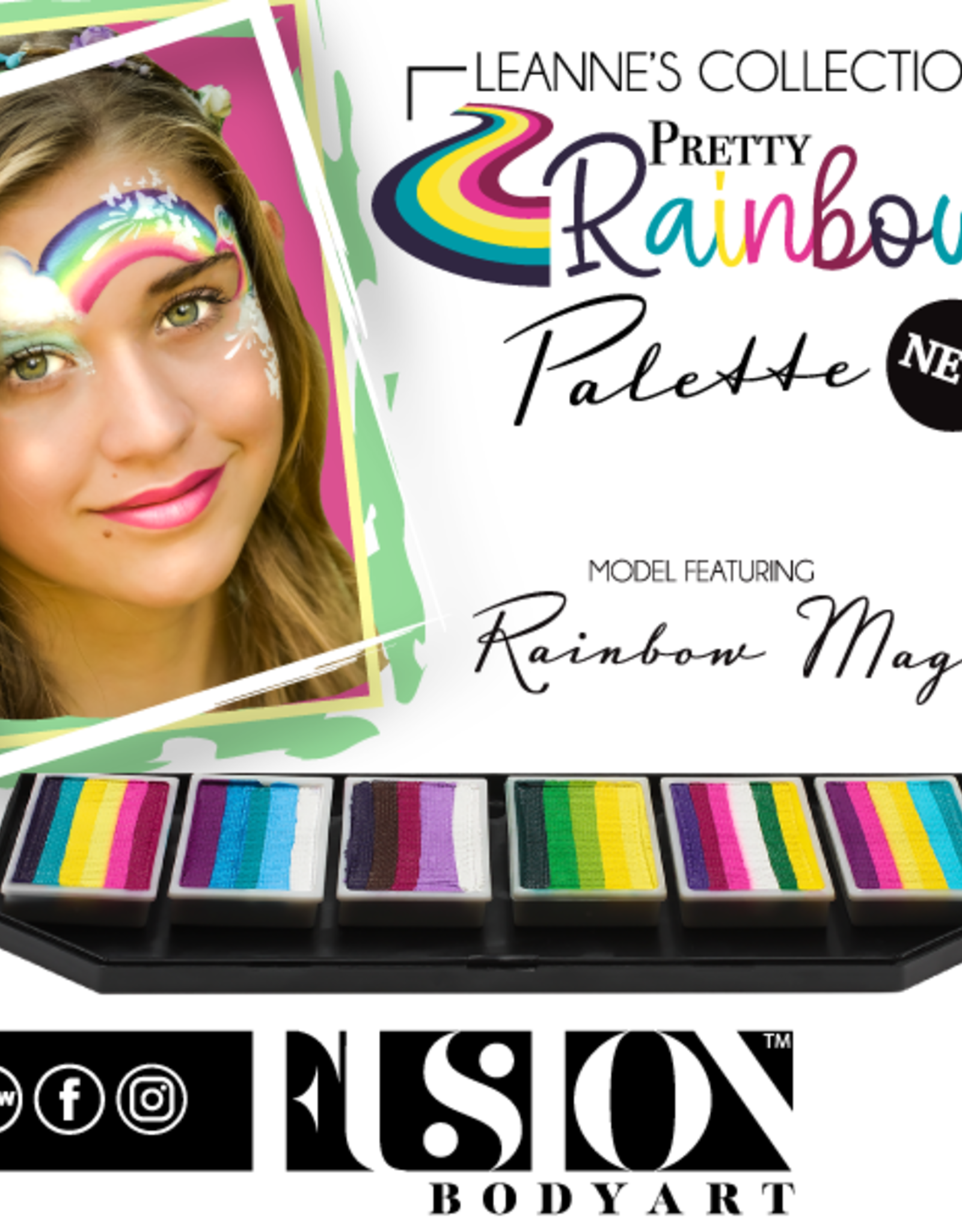 Fusion Fusion Pretty Rainbow Palette 60g