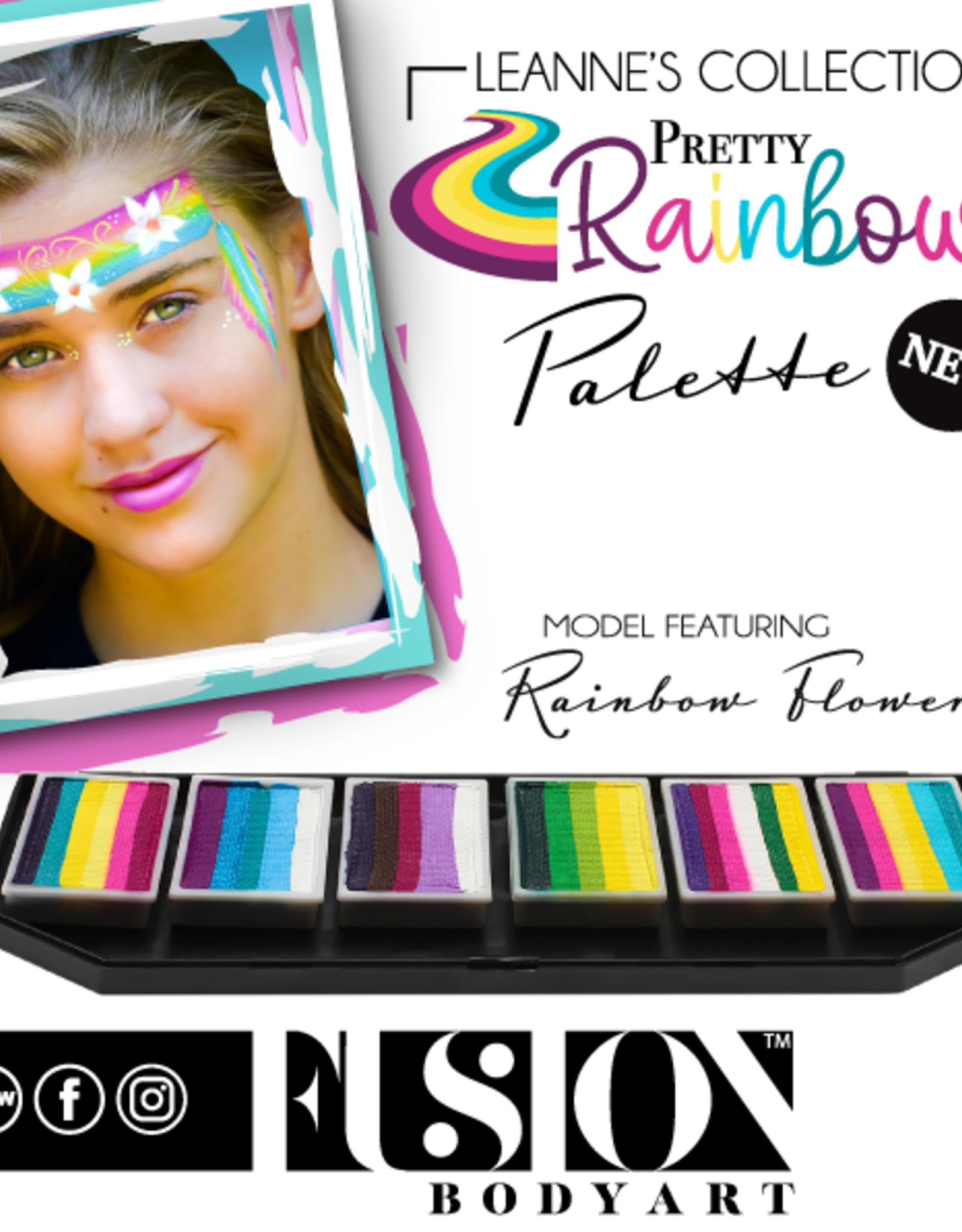 Fusion Fusion Pretty Rainbow Palette 60g