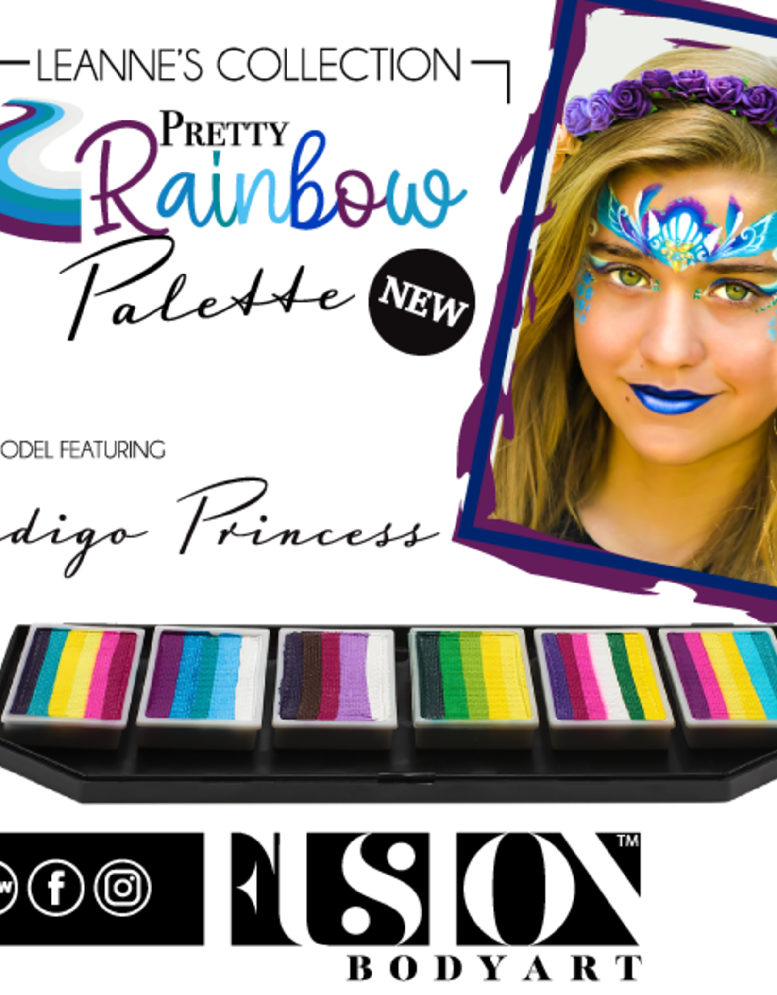 Fusion Fusion Pretty Rainbow Palette 60g