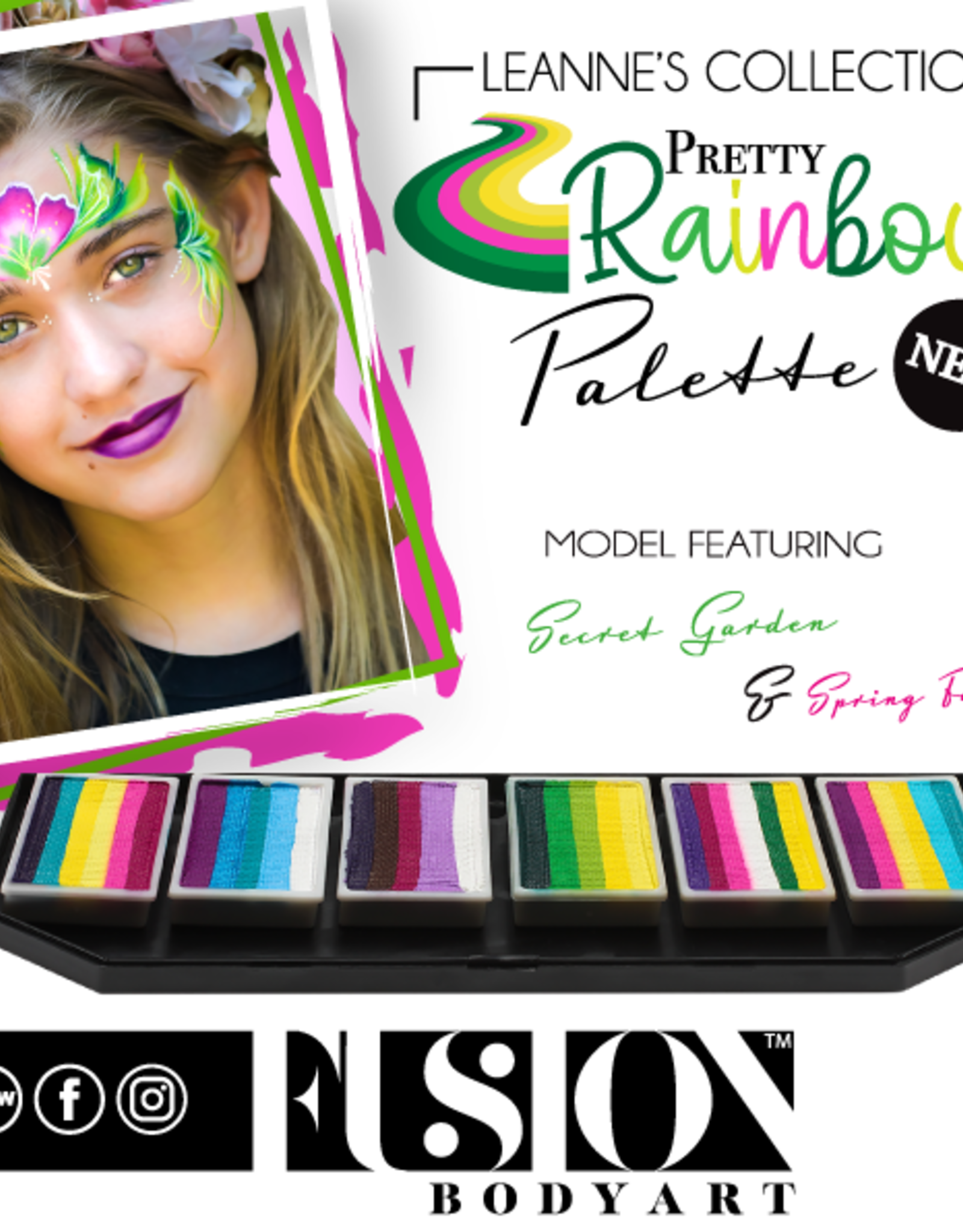Fusion Fusion Pretty Rainbow Palette 60g