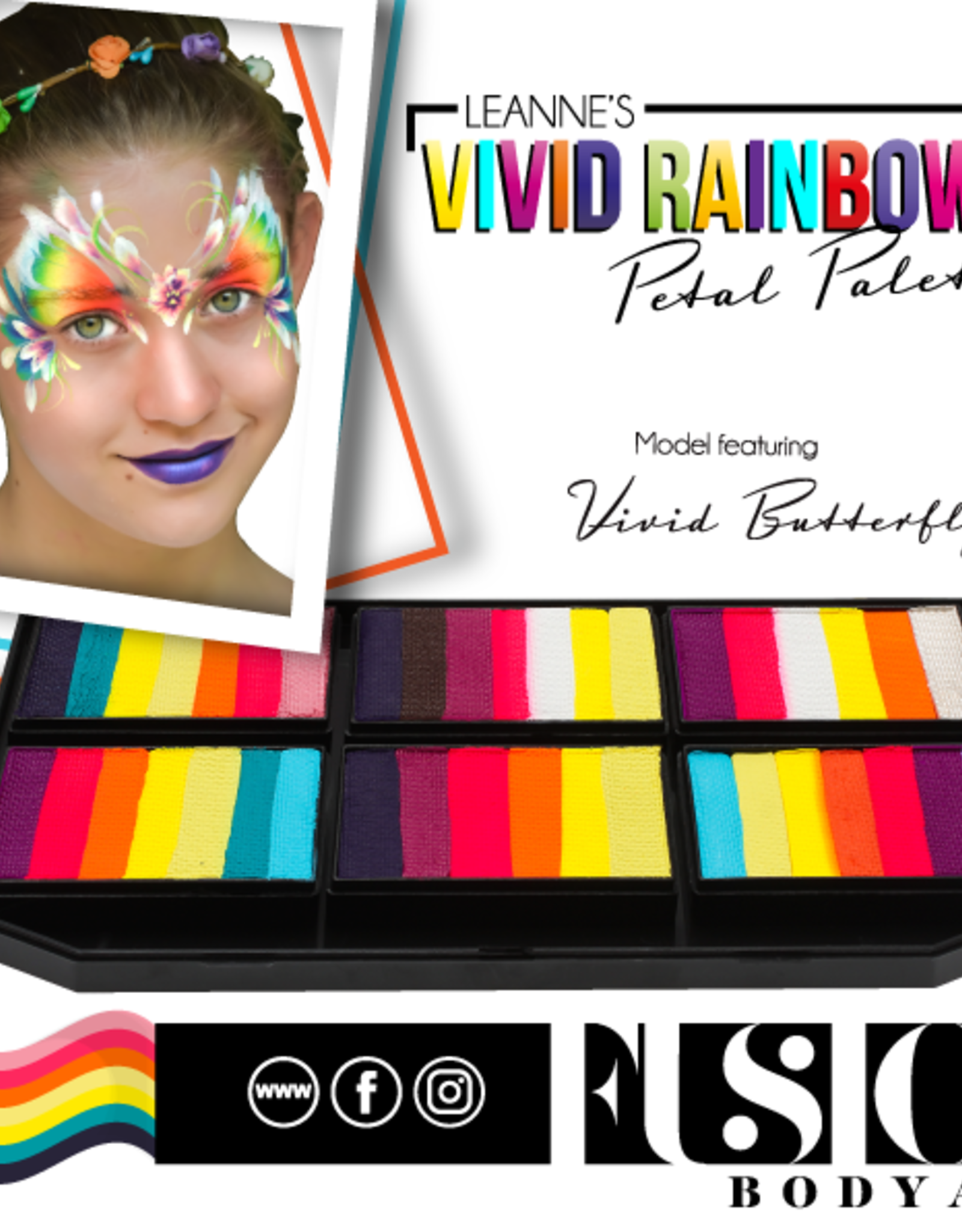 Fusion Fusion Leanne's Vivid Rainbow - Petal Palette 150g (non neon)