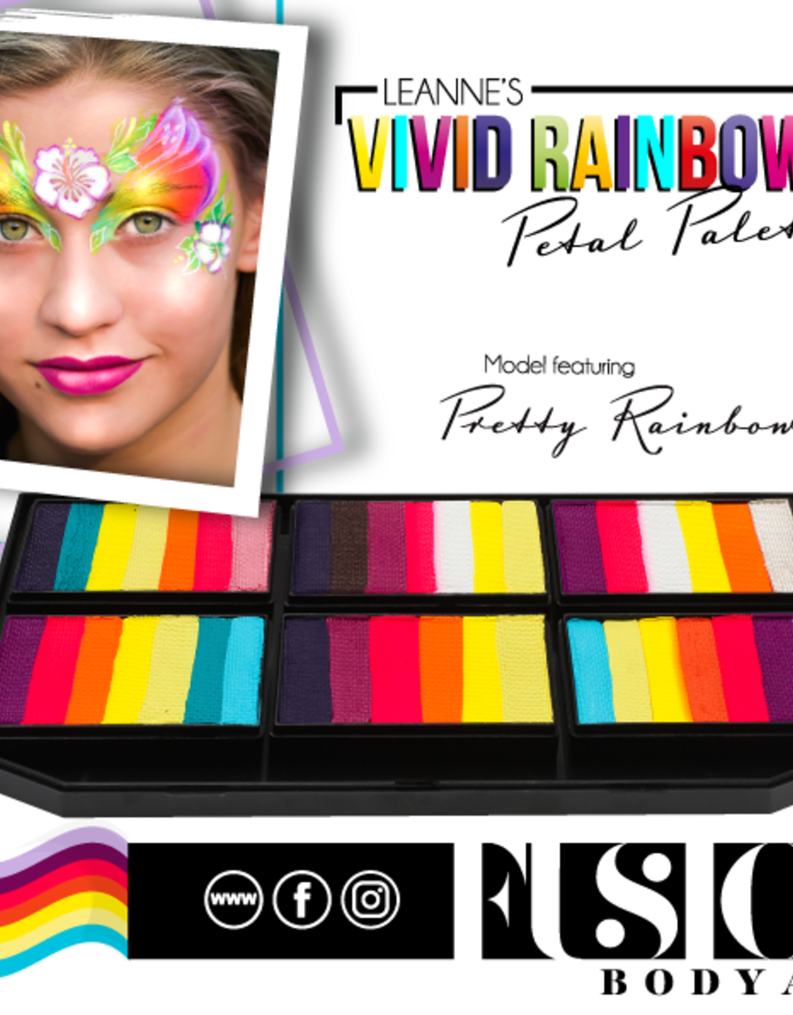 Fusion Fusion Leanne's Vivid Rainbow - Petal Palette 150g (non neon)