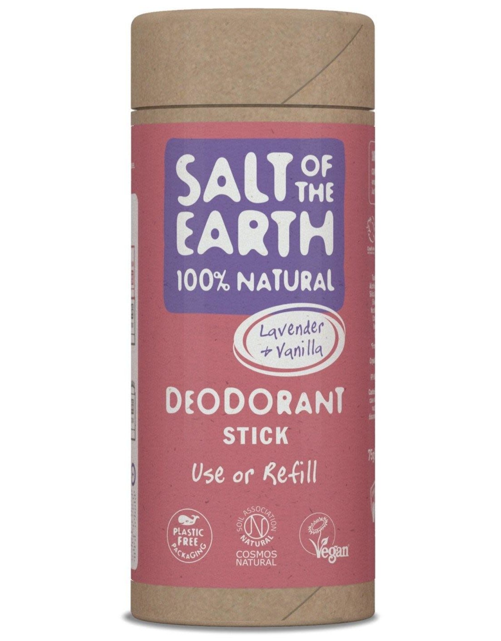 Salt of the Earth Lavender & Vanilla Deodorant Stick - Use or Refill 75g