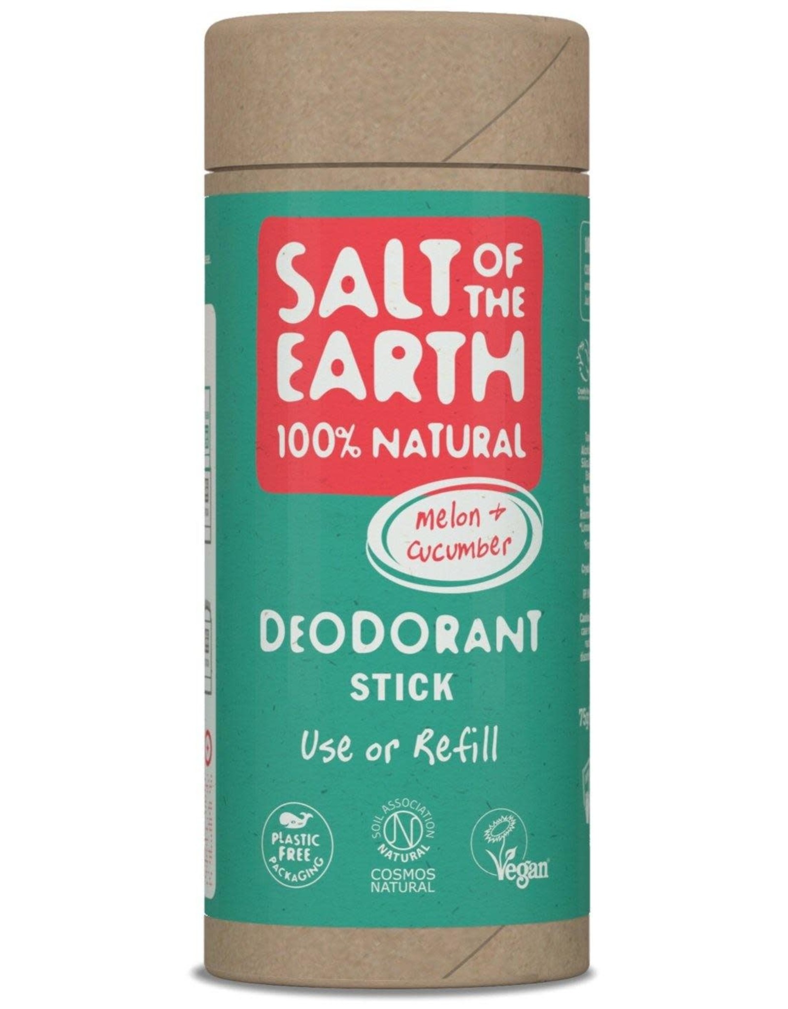 Salt of the Earth Melon & Cucumber Deodorant Stick - Use or Refill 75g