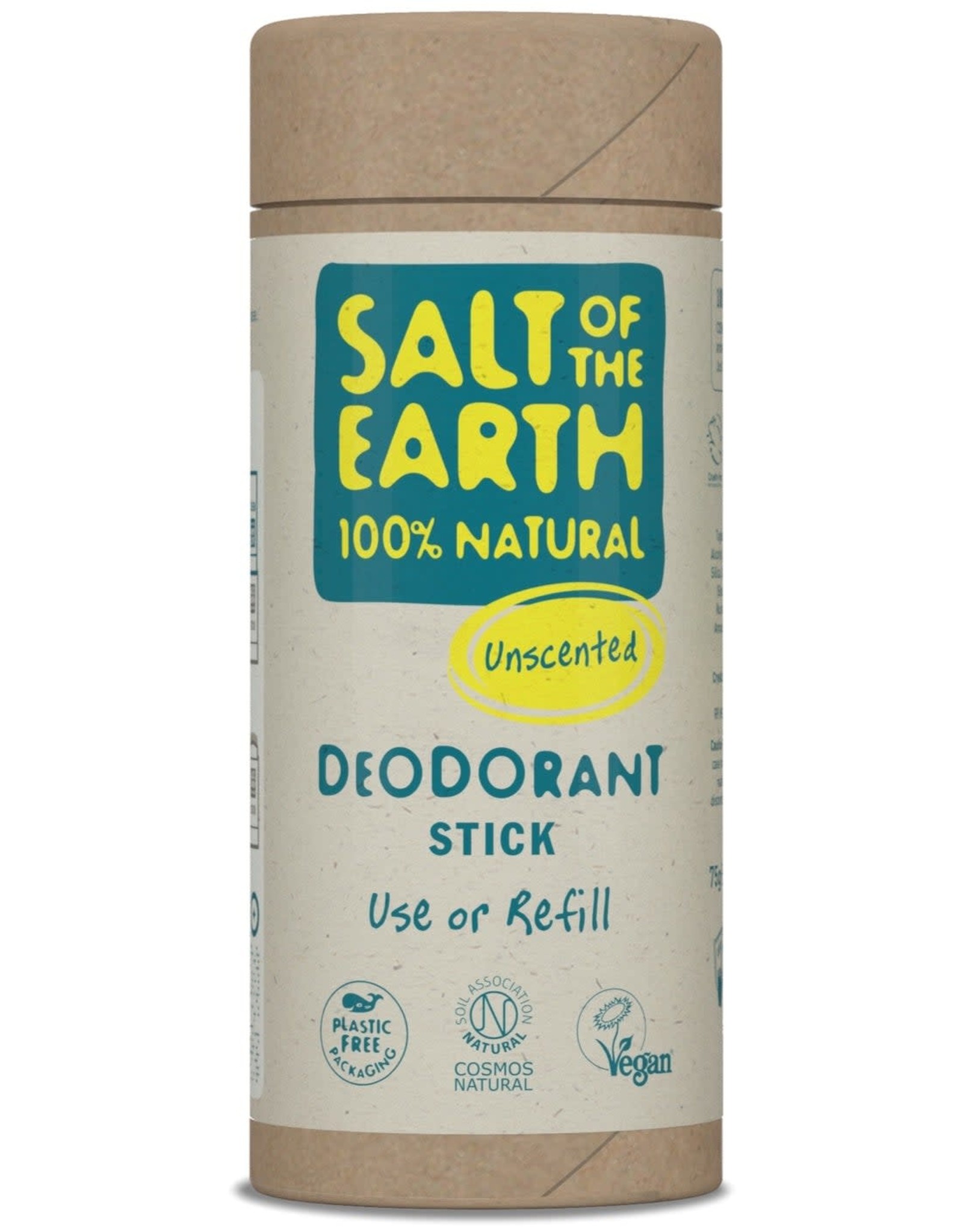 Salt of the Earth Unscented Deodorant Stick - Use or Refill 75g