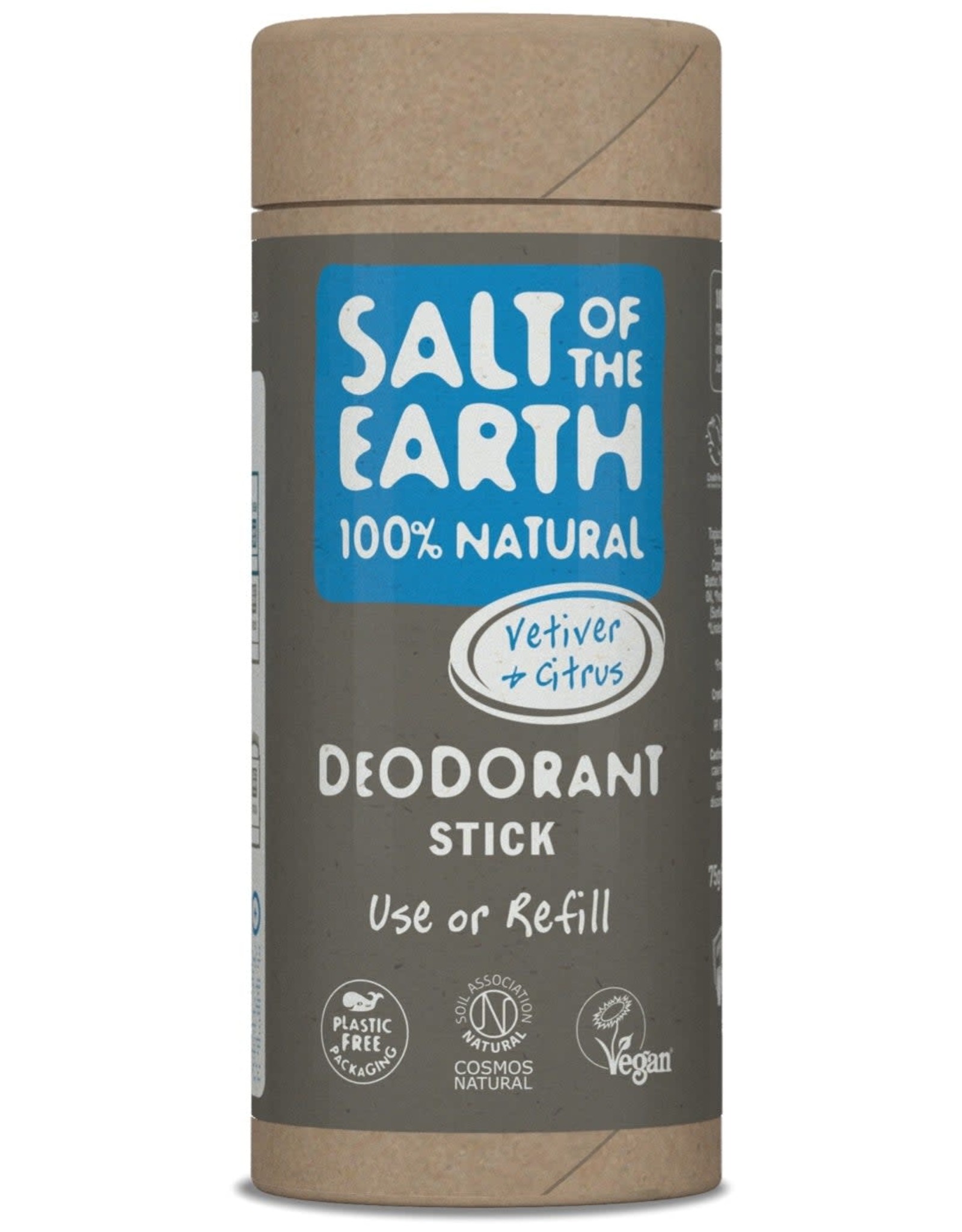Salt of the Earth Salt of the Earth - Vetiver & Citrus Deodorant Stick - Use or Refill 75g