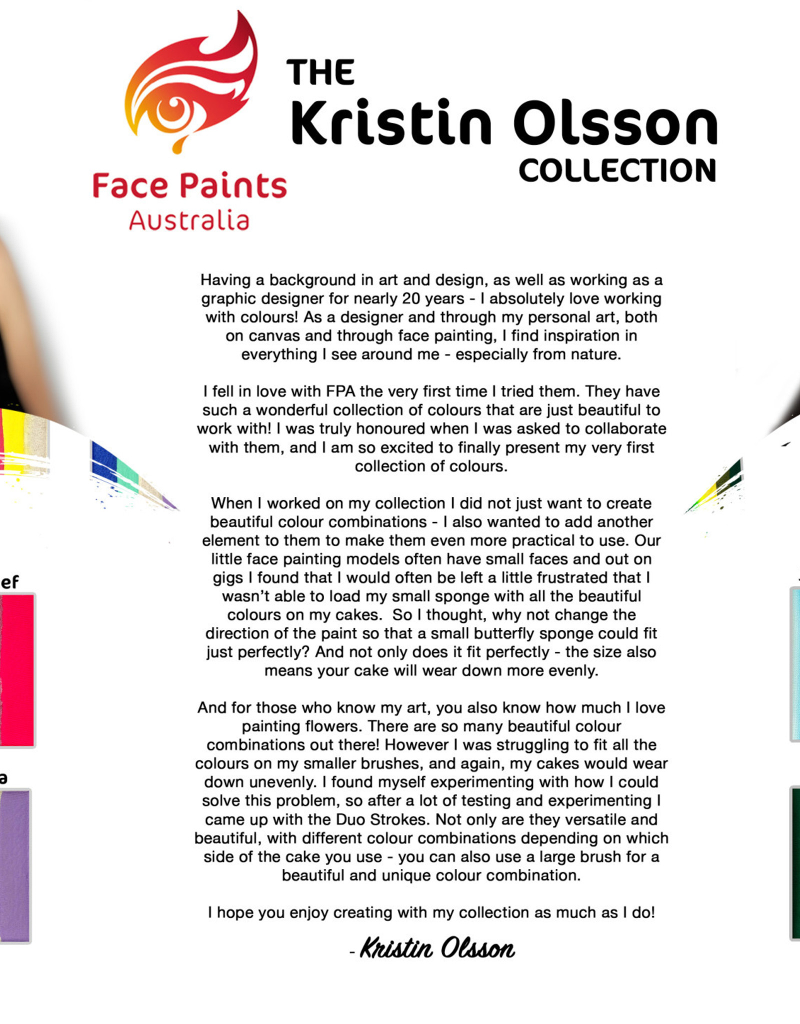 Face Paints Australia Calathea Brush combo  FPA - 28g - Kristin Olsson collection