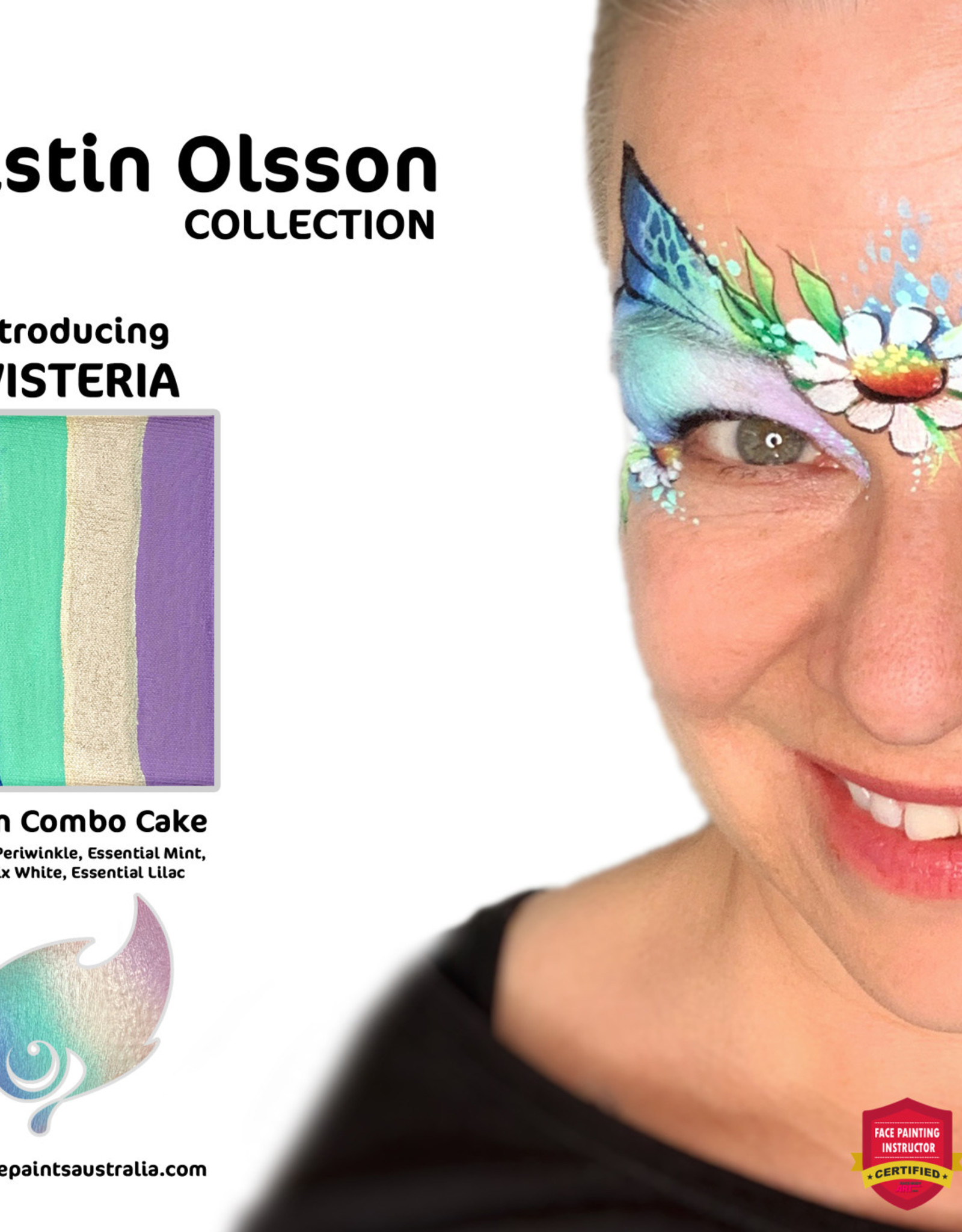 Face Paints Australia Wisteria combo Cake  FPA - 50g - Kristin Olsson Collection