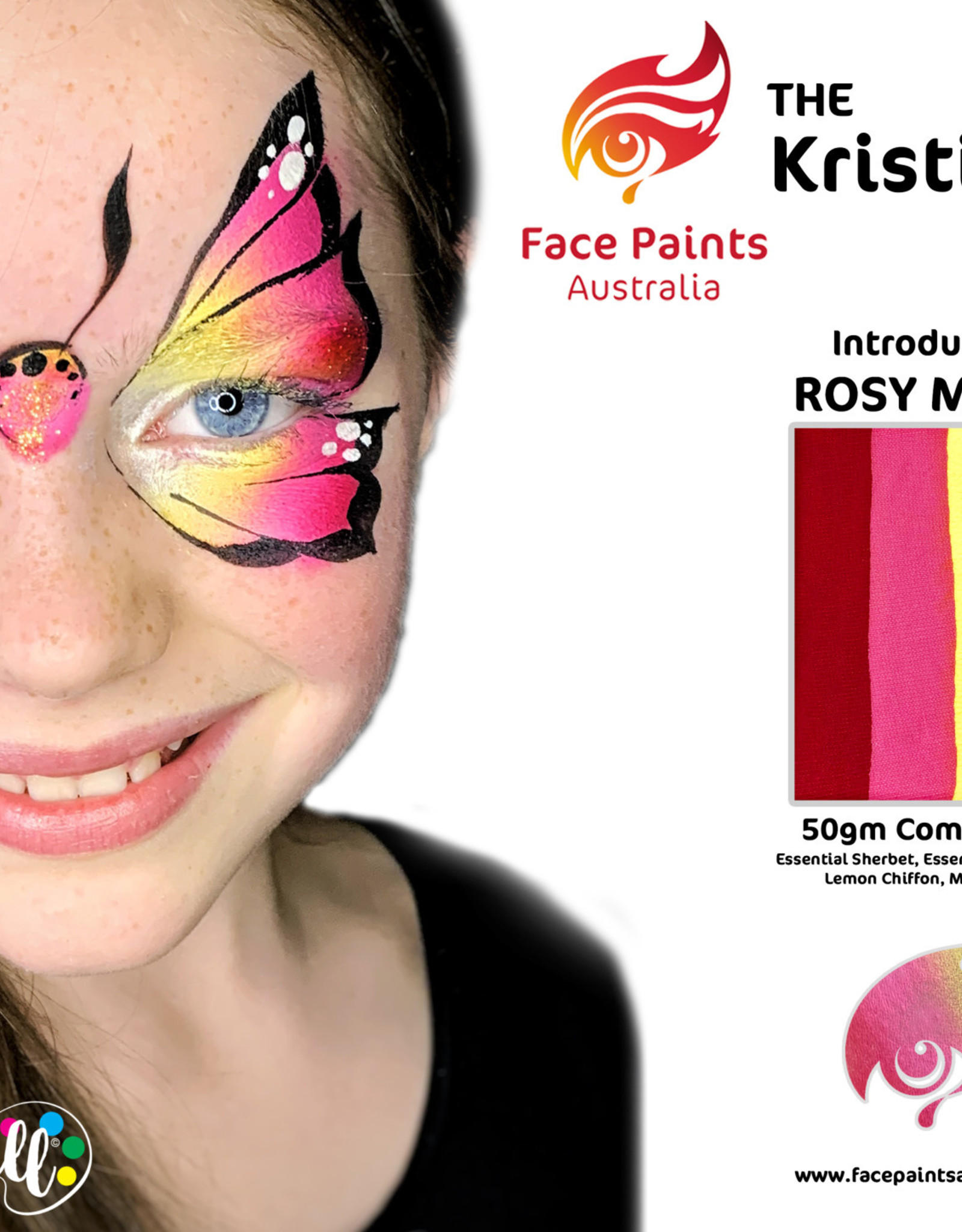 Face Paints Australia Rosy maple combo Cake  FPA - 50g - Kristin Olsson Collection