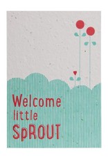 Niko Niko Send and Grow postcard - Welcome little Sprout