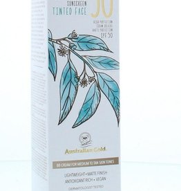 Australian Gold SPF50 Botanical tinted face - medium tan 88ml