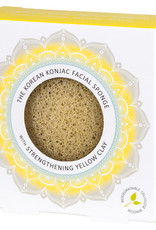 The Konjac Sponge Company Konjac Mandala Sponge  with Strengthening yellow clay