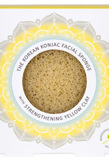 The Konjac Sponge Company Konjac Mandala Sponge  with Strengthening yellow clay