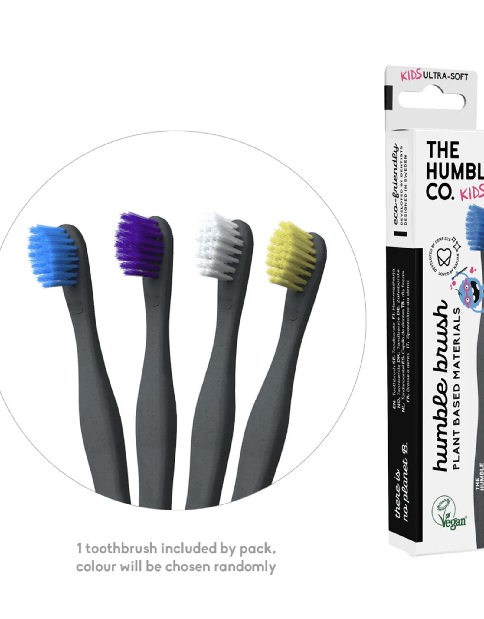 The Humble Co. Humble Brush Plant based tandenborstel kids - ultra soft - white