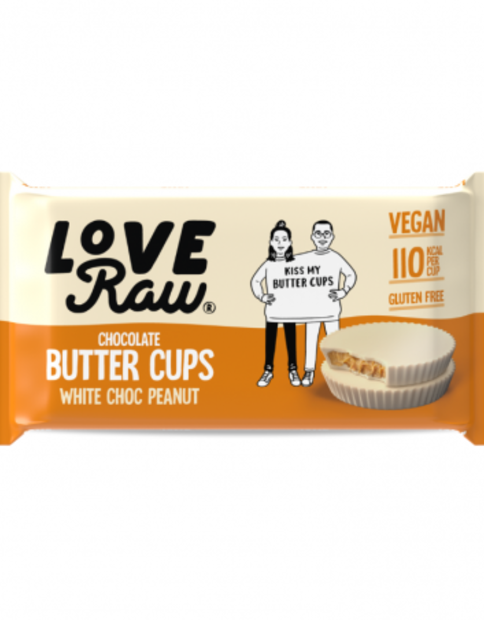 Love Raw Love raw 2 chacolate butter cups peanut butter white choc 34g