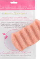 The Konjac Sponge Company Konjac Sponge Wave Body Pink Clay