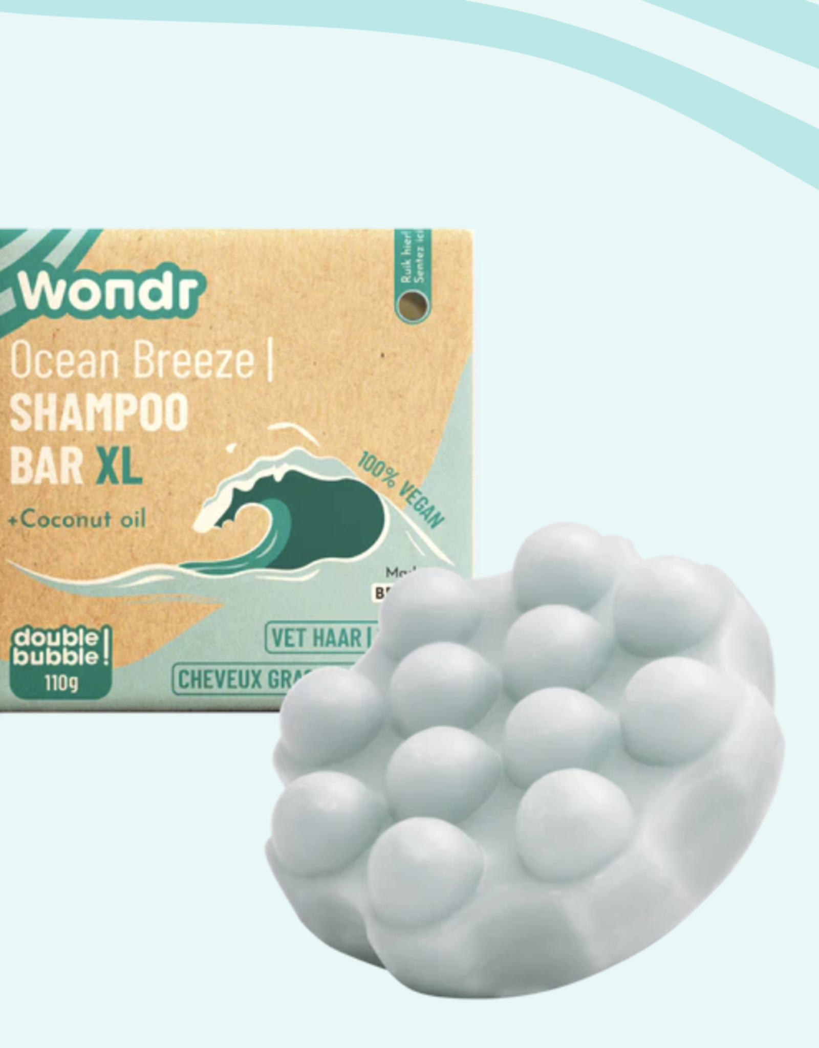 Wondr Shampoo bar Ocean Breeze | XL 110g