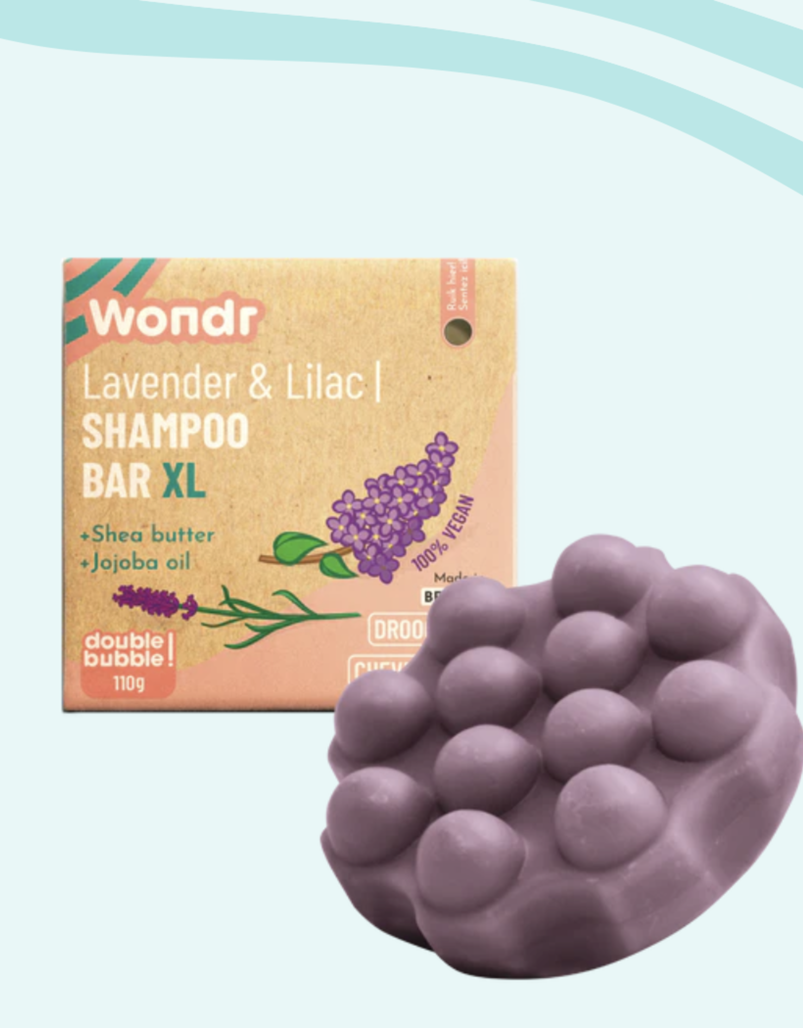 Wondr Shampoo bar Lavendel & Lilac | XL 110g