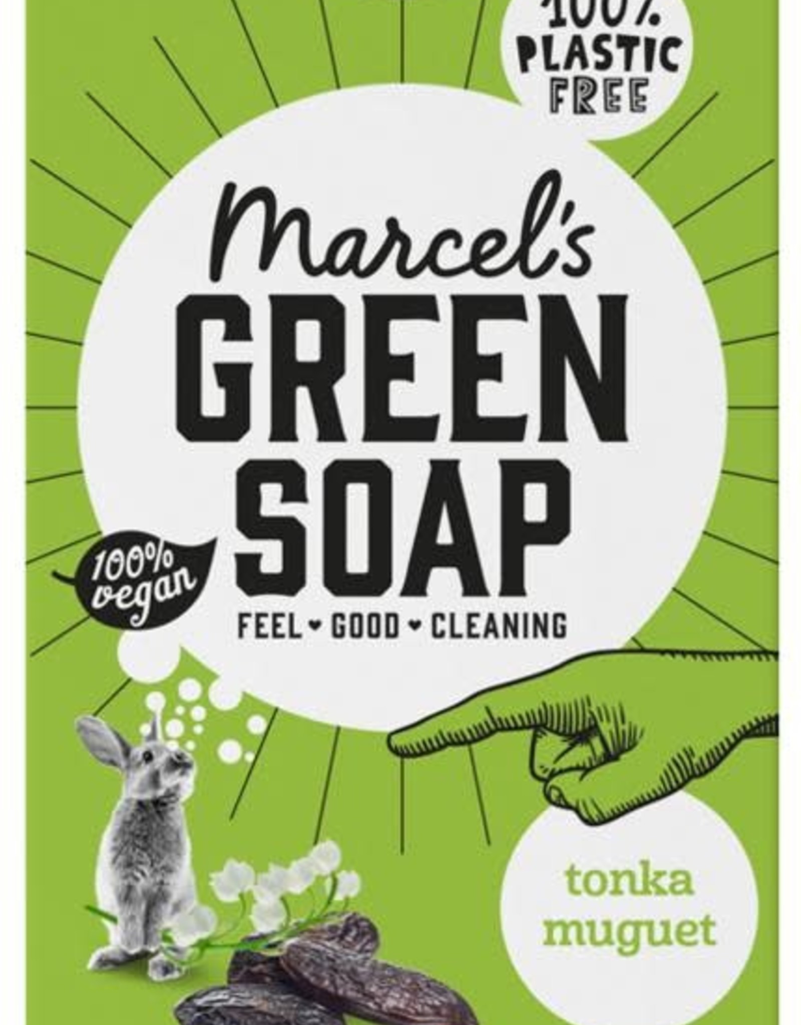Marcel's Green Soap Shower bar tonka & muguet 150 gram