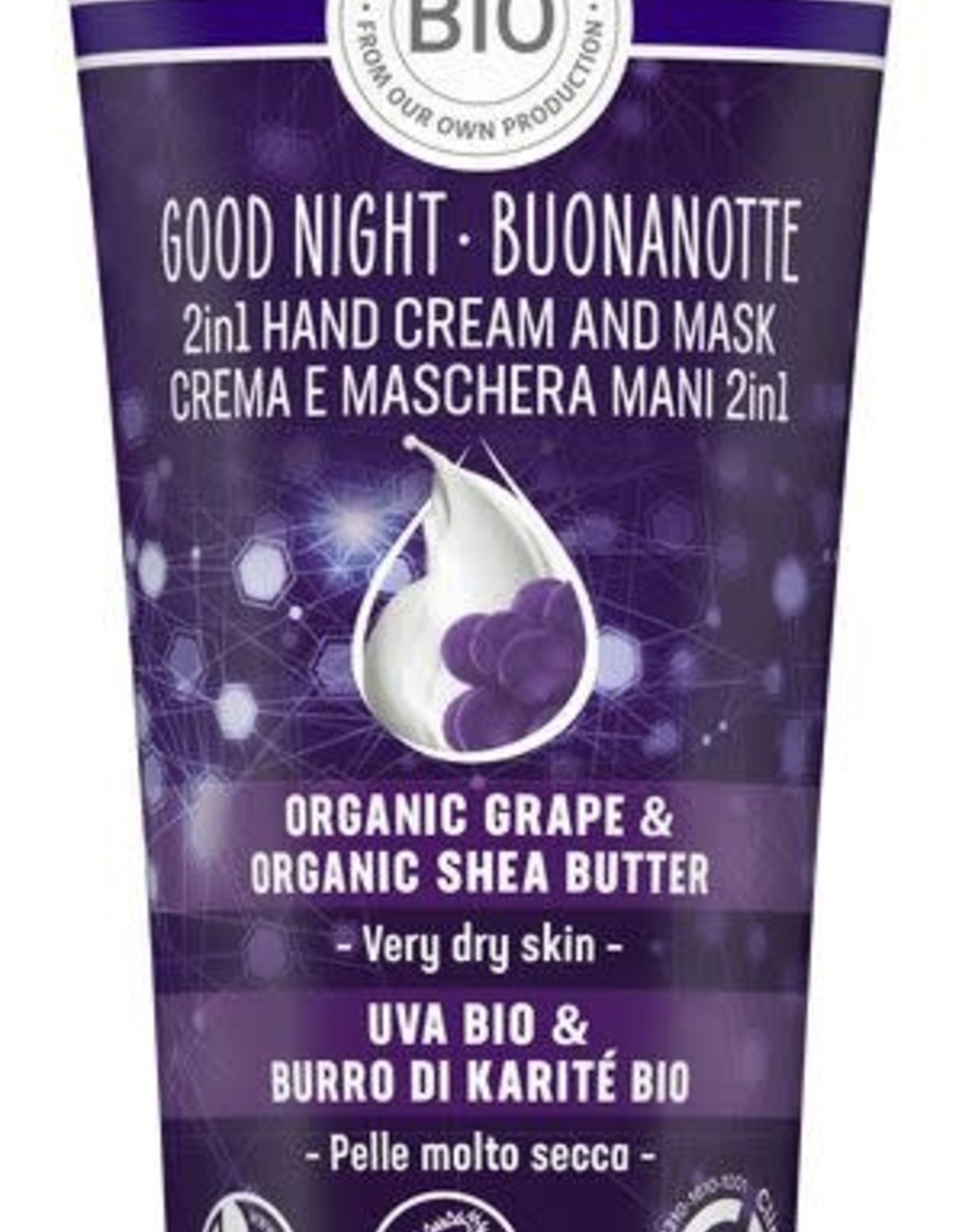 Lavera Good night 2-in-1 handcreme & masker bio - 75 ml