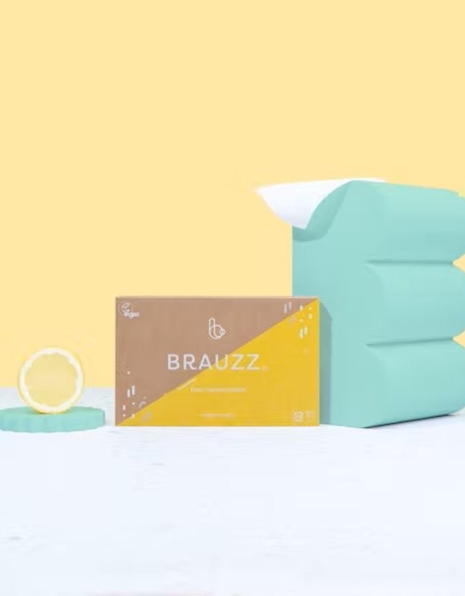 Brauzz Brauzz. - Floor cleaner sheets - Fresh lemon - 32 wasbeurten