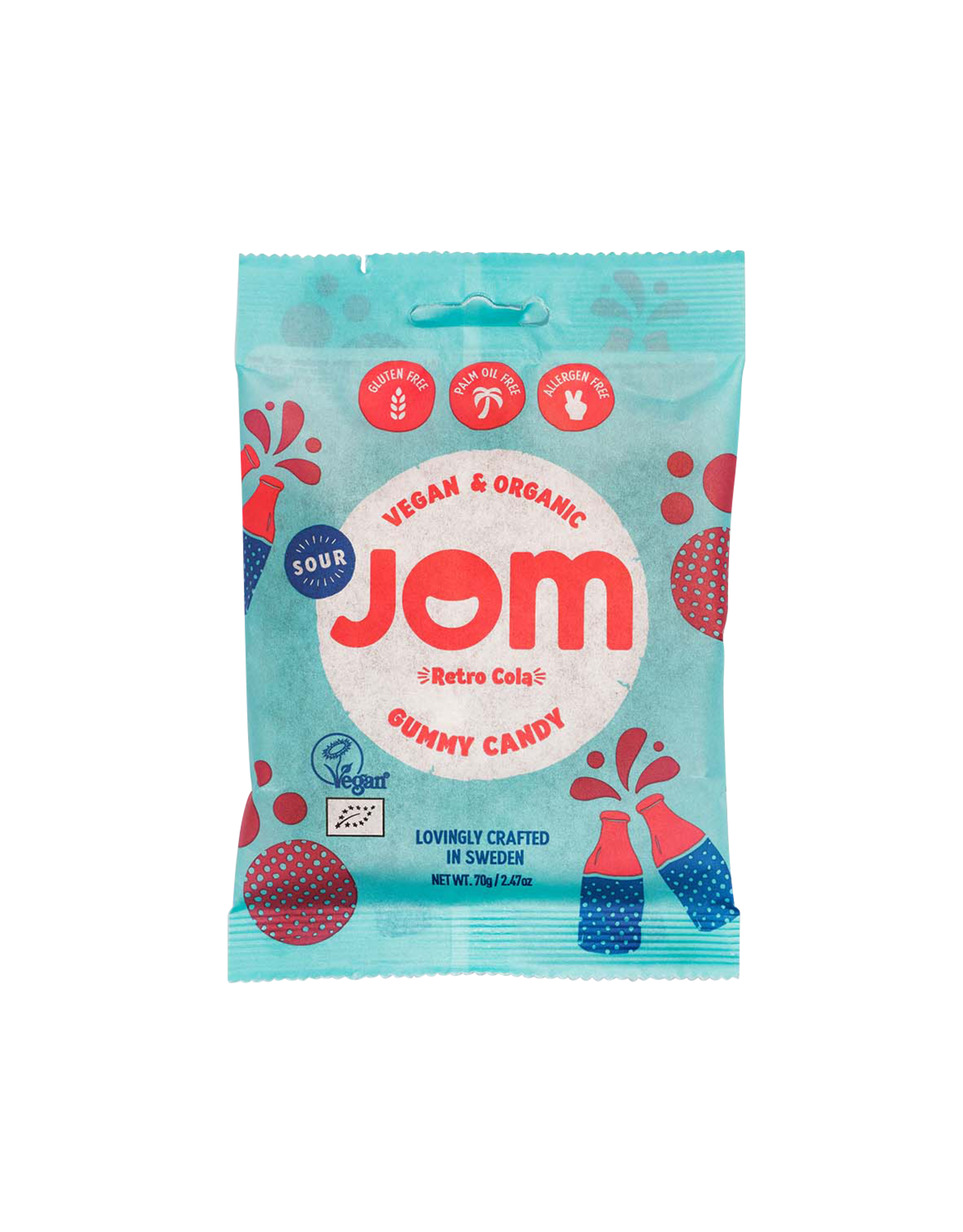 Jom Jom Gummy Candy - Retro Cola - bio - 70g