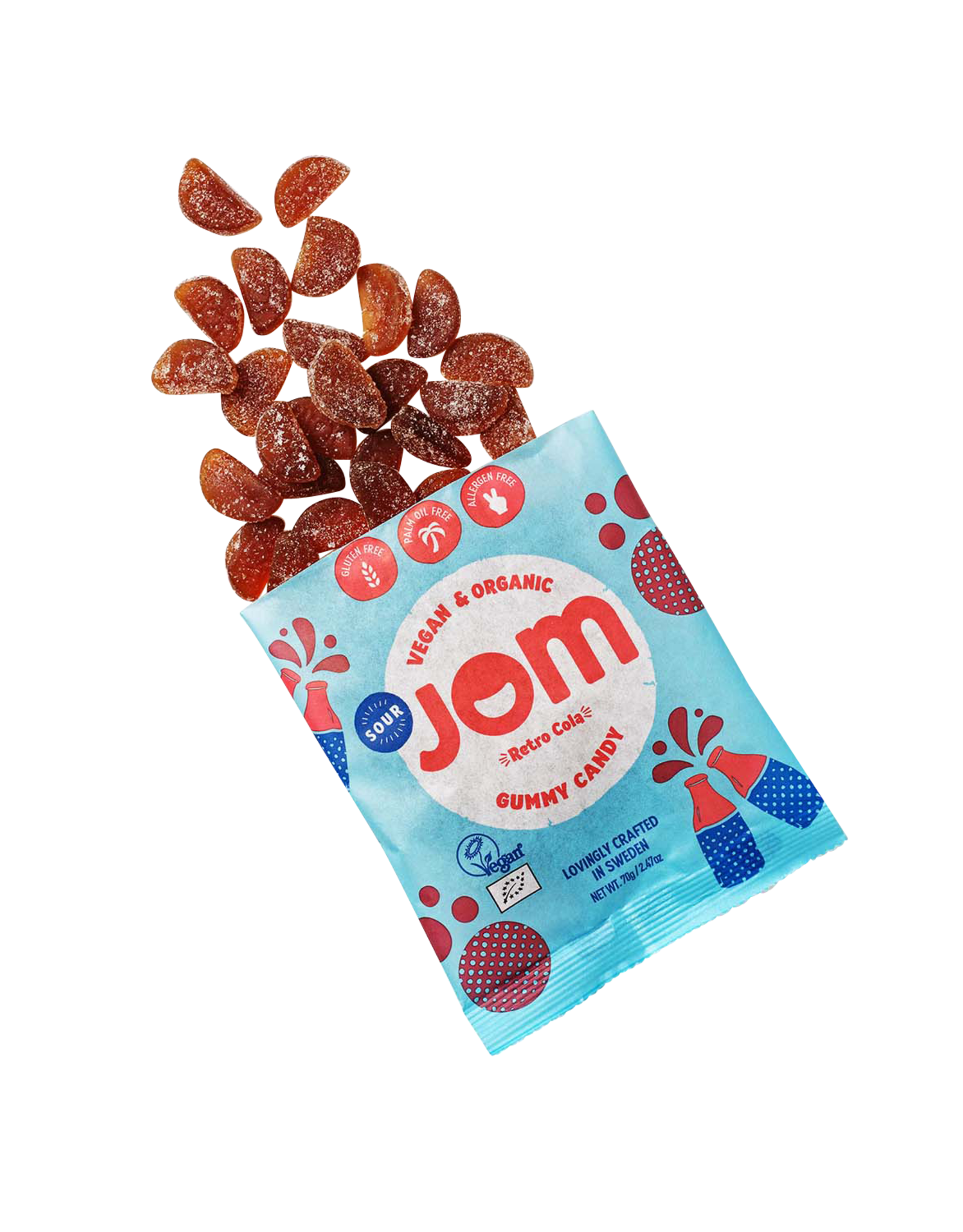 Jom Jom Gummy Candy - Retro Cola - bio - 70g