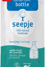 Seepje SEEPJE - handzeep Navulling ‘Wilde munt en Lavendel’ 54g