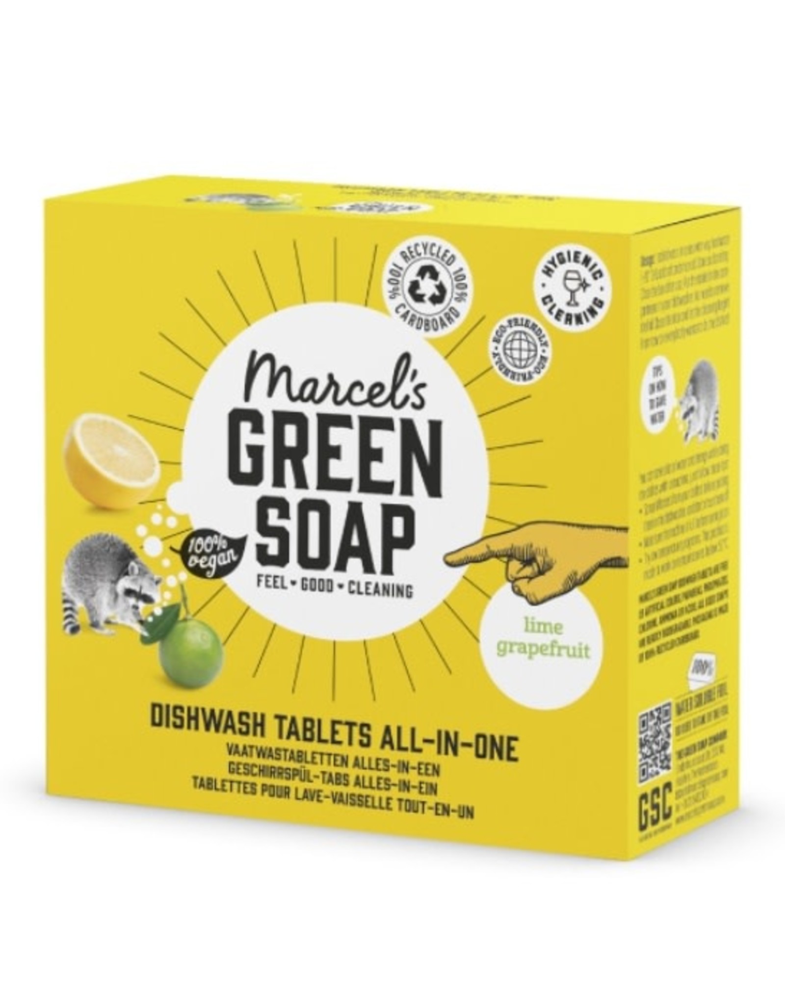 Marcel's Green Soap Dishwash Tablets All-In-One 25x 20 gram - afwasblokjes / vaatwas