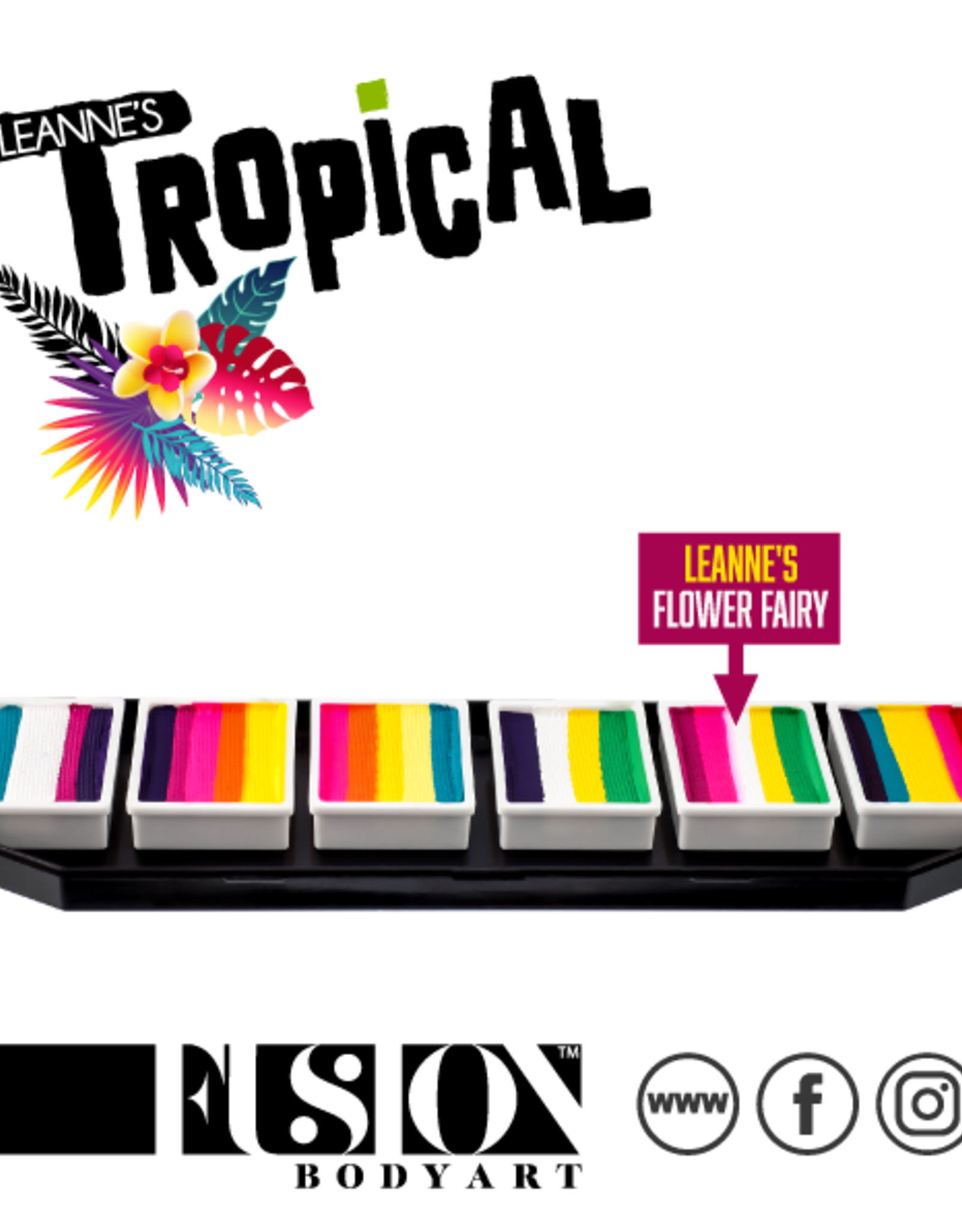 Fusion Fusion Leanne's Tropical Collection Palette 60g - Non Neon