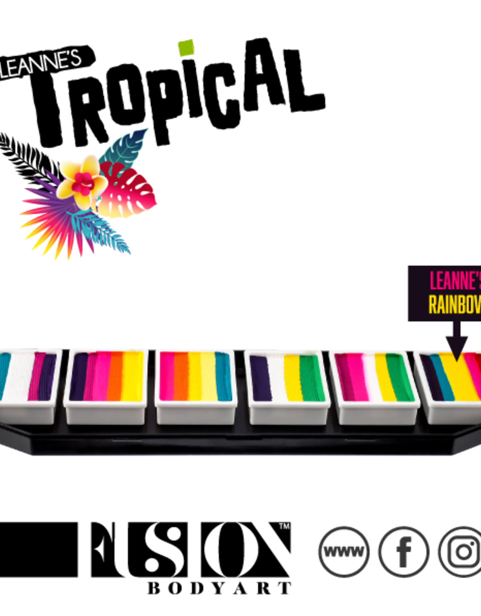 Fusion Fusion Leanne's Tropical Collection Palette 60g - Non Neon