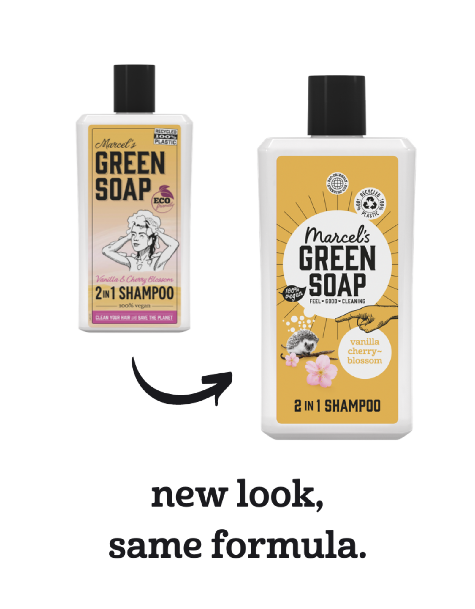 Marcel's Green Soap 2 in 1 Shampoo vanilla & cherry blossom 500 ml