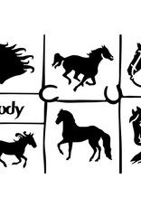 Ybody Ybody - A5 Theme Stencil Horse GSB59-0008